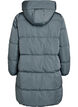 Lange gewatteerde jas met capuchon, Blauw, Packshot image number 1
