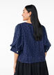 Feestelijke blouse met pailletten en halflange mouwen, Blauw, Model image number 2