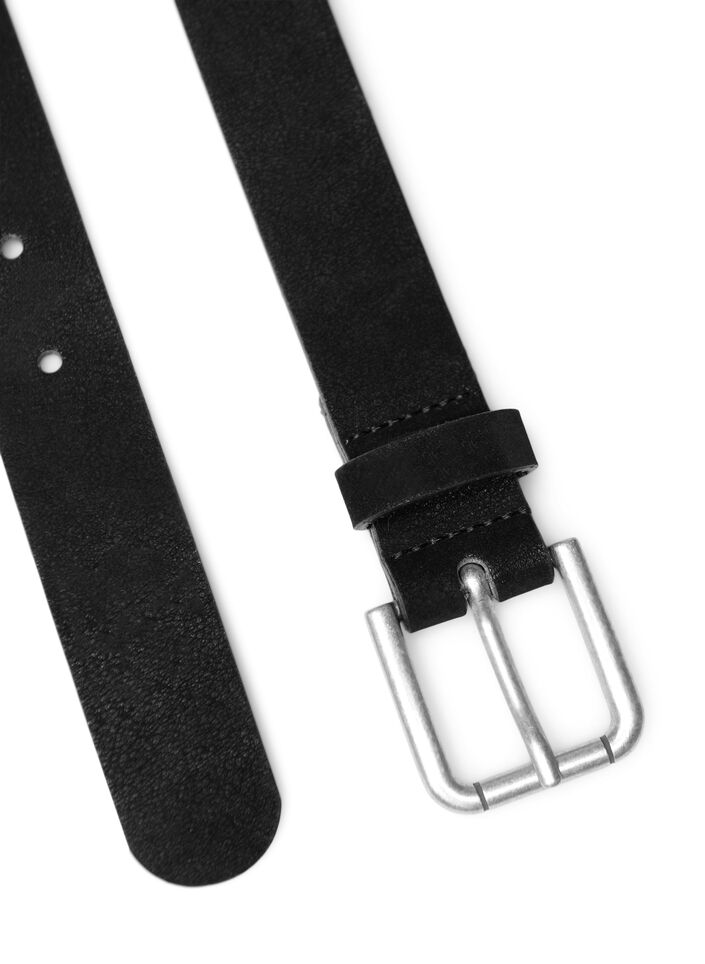 Riem in leermix, Black, Packshot