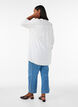 Katoenen mousseline tuniek met broderie anglaise, Wit, Model image number 2
