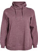 FLASH - Sweatshirt met hoge kraag en zakken, Rood, Packshot image number 0