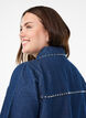 Denimshirt met studs, Blauw, Model image number 3