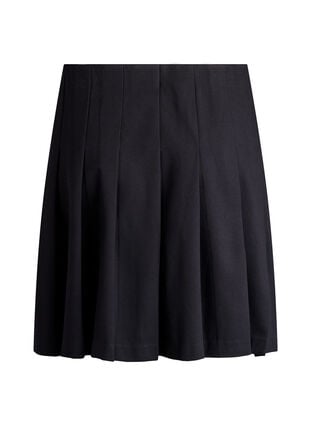 ZizziKorte geplooide rok met elastische tailleband, Black, Packshot image number 1