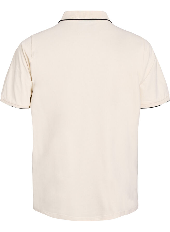 Poloshirt met korte mouwen, Beige, Packshot image number 1