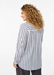 FLASH - Gestreepte blouse met V-hals, Wit, Model image number 2