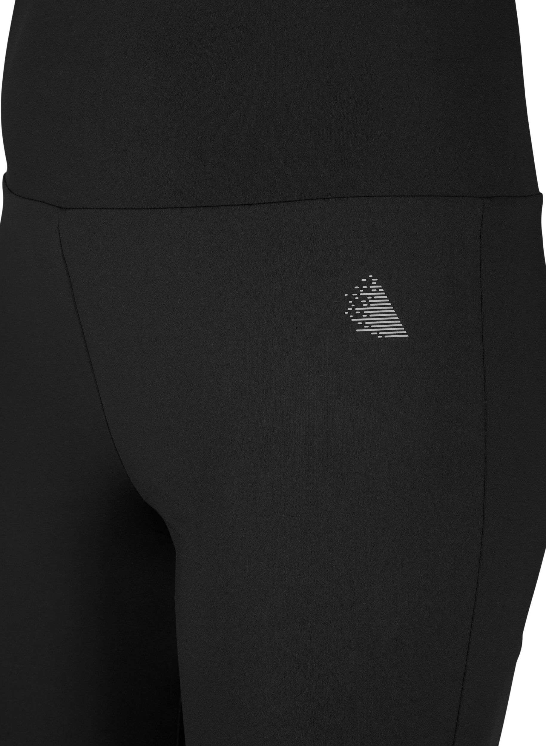 ZizziUitlopende trainingsbroek met hoge taille, Zwart, Packshot image number 2