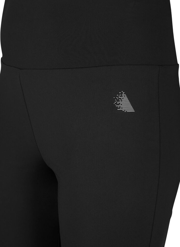 Uitlopende trainingsbroek met hoge taille, Black, Packshot