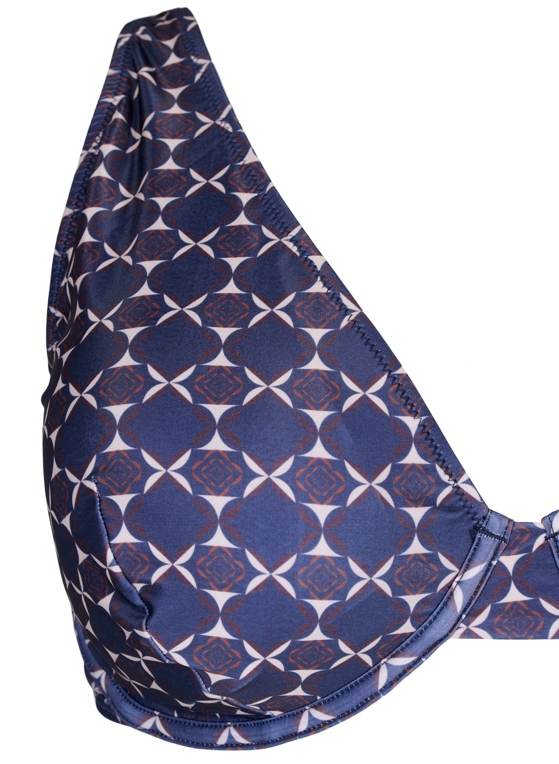 ZizziBedrukte bikinitop met beugel, Blauw, Packshot image number 2