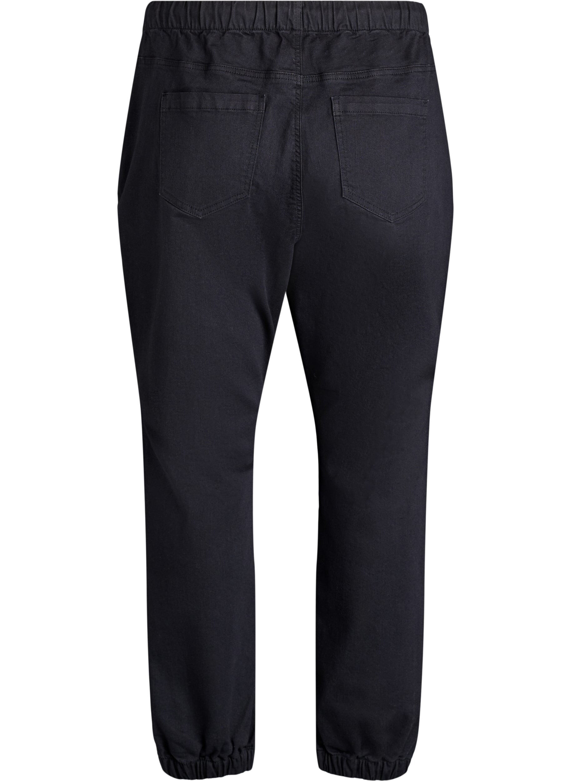 ZizziDenim joggers met zakken, Zwart, Packshot image number 1