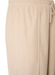 Corduroy broek met wijde pijpen en een hoge taille, Beige, Packshot image number 2