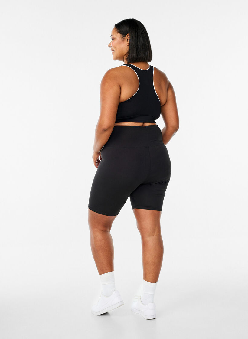 Strakke sport shorts, Black, Model