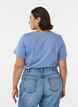 T-shirt met retroprint, Blauw, Model image number 2