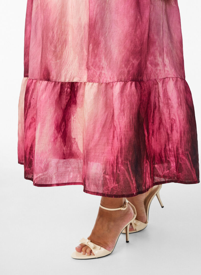 Robe midi dos nu, Rose, Model image number 3