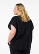 FLASH - Losse blouse met kapmouwen, Zwart, Model image number 2