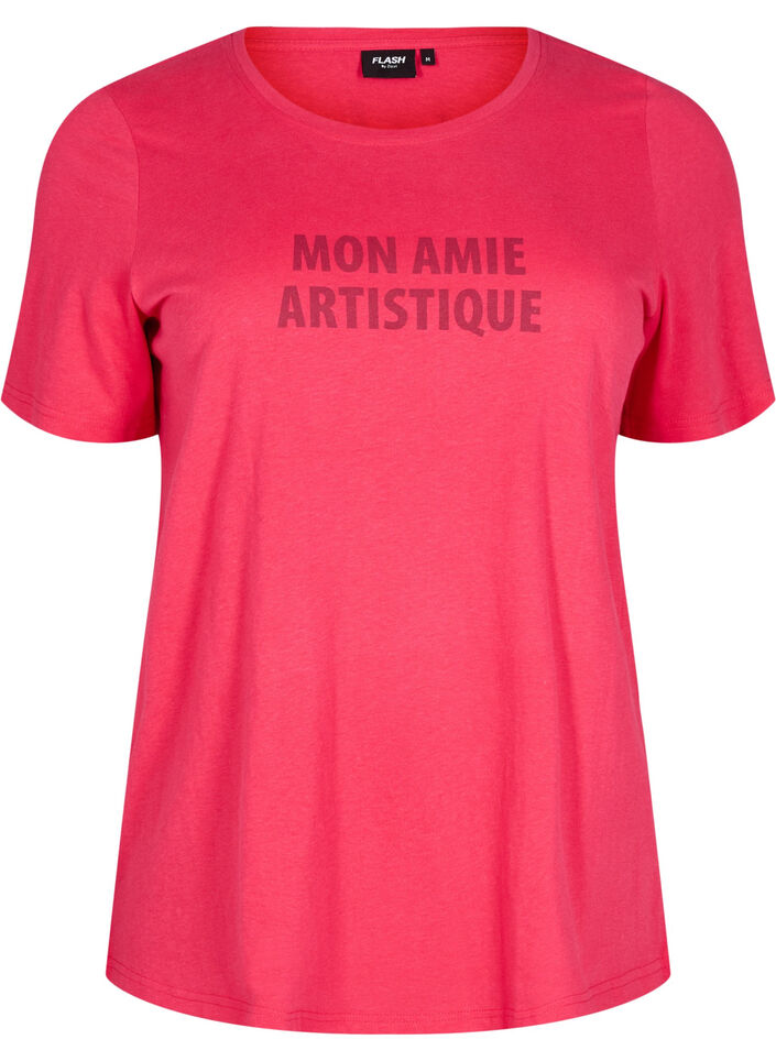 FLASH - T-shirt met motief, Roze, Packshot image number 0