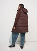 Lange vest met capuchon en zakken, Bruin, Model image number 1