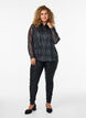 Shirt met glinsterend patroon, Zwart, Model image number 1