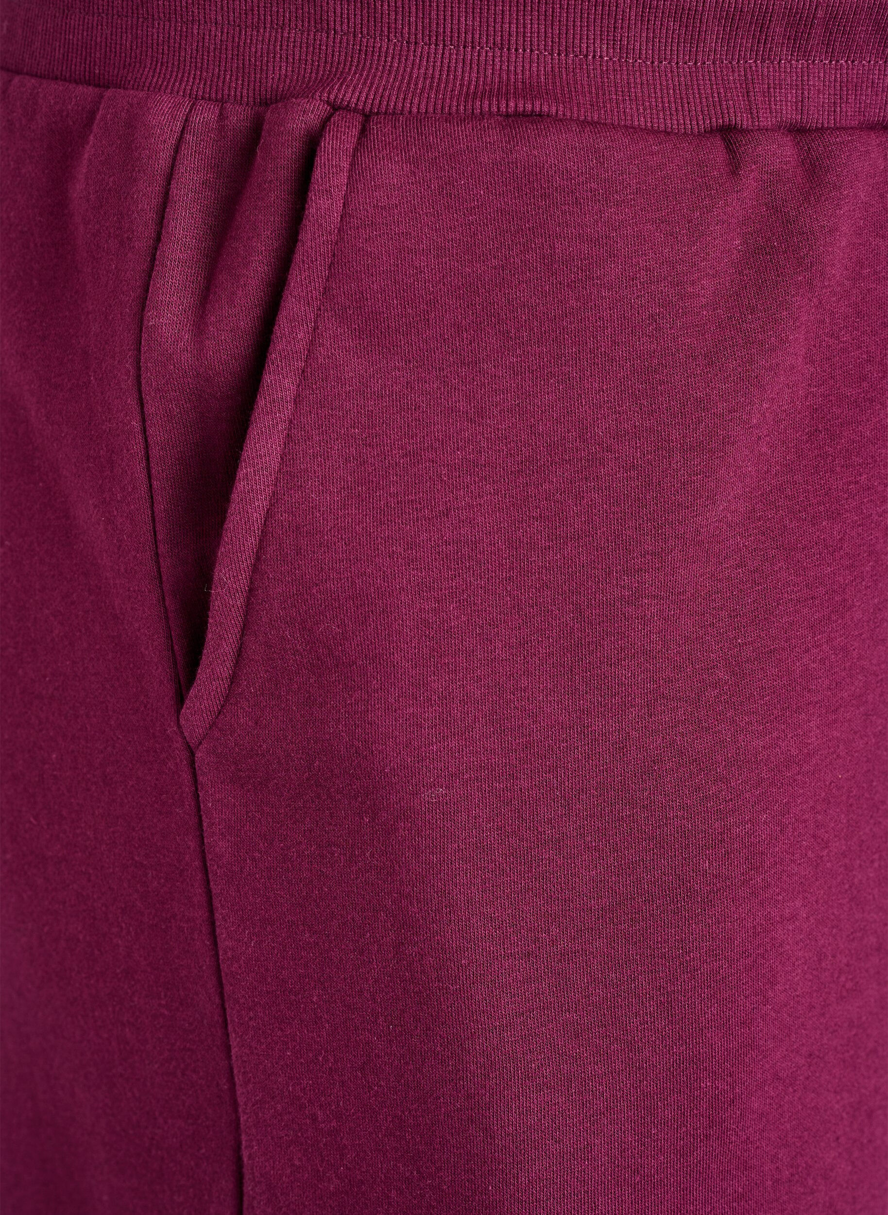 ZizziJoggingbroek met zakken, Donker Bordeaux, Packshot image number 2