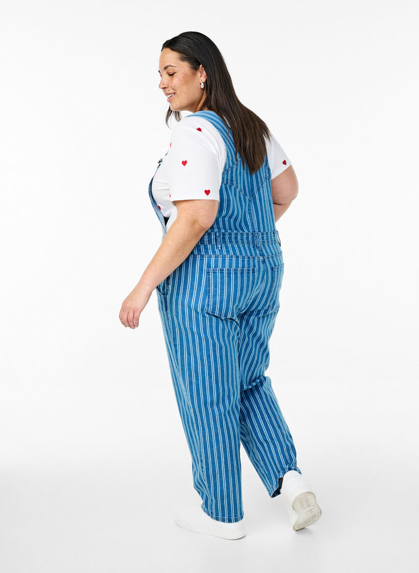 Denim overalls, L. B. D. Stripe, Model