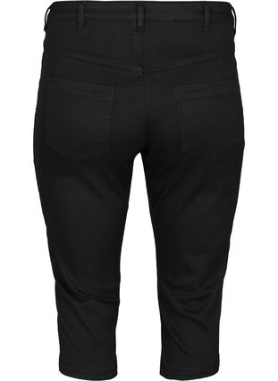ZizziAmy capri jeans met hoge taille en super strakke pasvorm, Black, Packshot image number 1