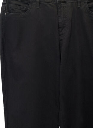 ZizziHigh-waisted Gemma jeans met een regular fit, Zwart, Packshot image number 2