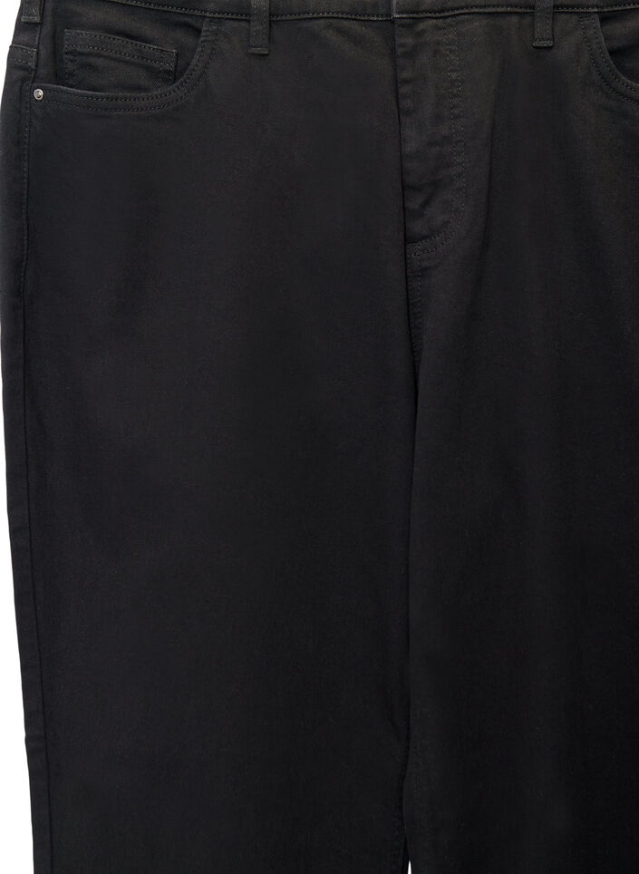 High-waisted Gemma jeans met een regular fit, Zwart, Packshot image number 2