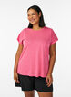 Los workout T-shirt met korte mouwen, Roze, Model image number 0