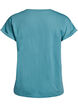 T-shirt met korte mouwen van katoenmix, Blauw, Packshot image number 1