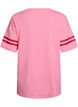 Sportief oversized college T-shirt, Roze, Packshot image number 1