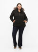 Kort pufferjack met capuchon, Zwart, Model image number 1