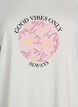 T-shirt met print, Vanille, Packshot image number 2