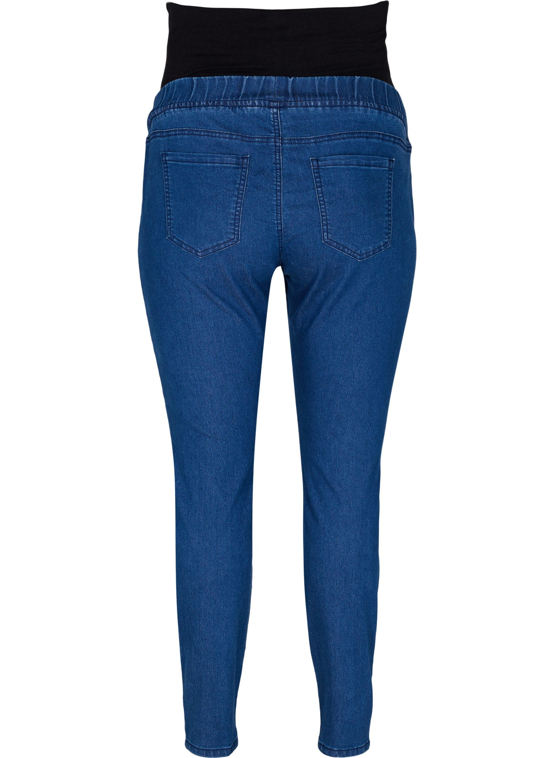 ZizziZwangerschapsjeggings met achterzakken, Blauw, Packshot image number 1