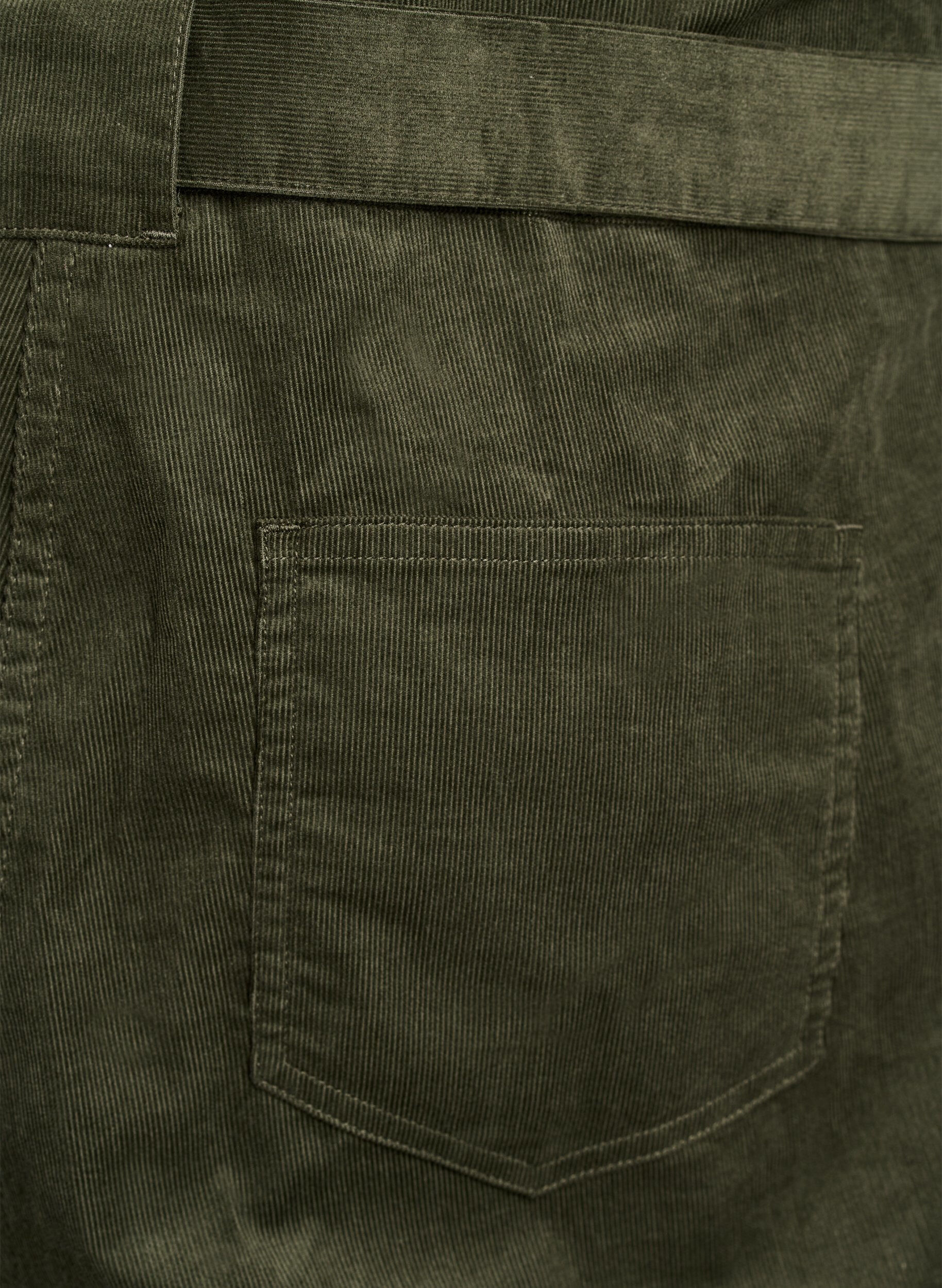 ZizziCorduroy jumpsuit met straight-fit broekspijpen, Groen, Packshot image number 4