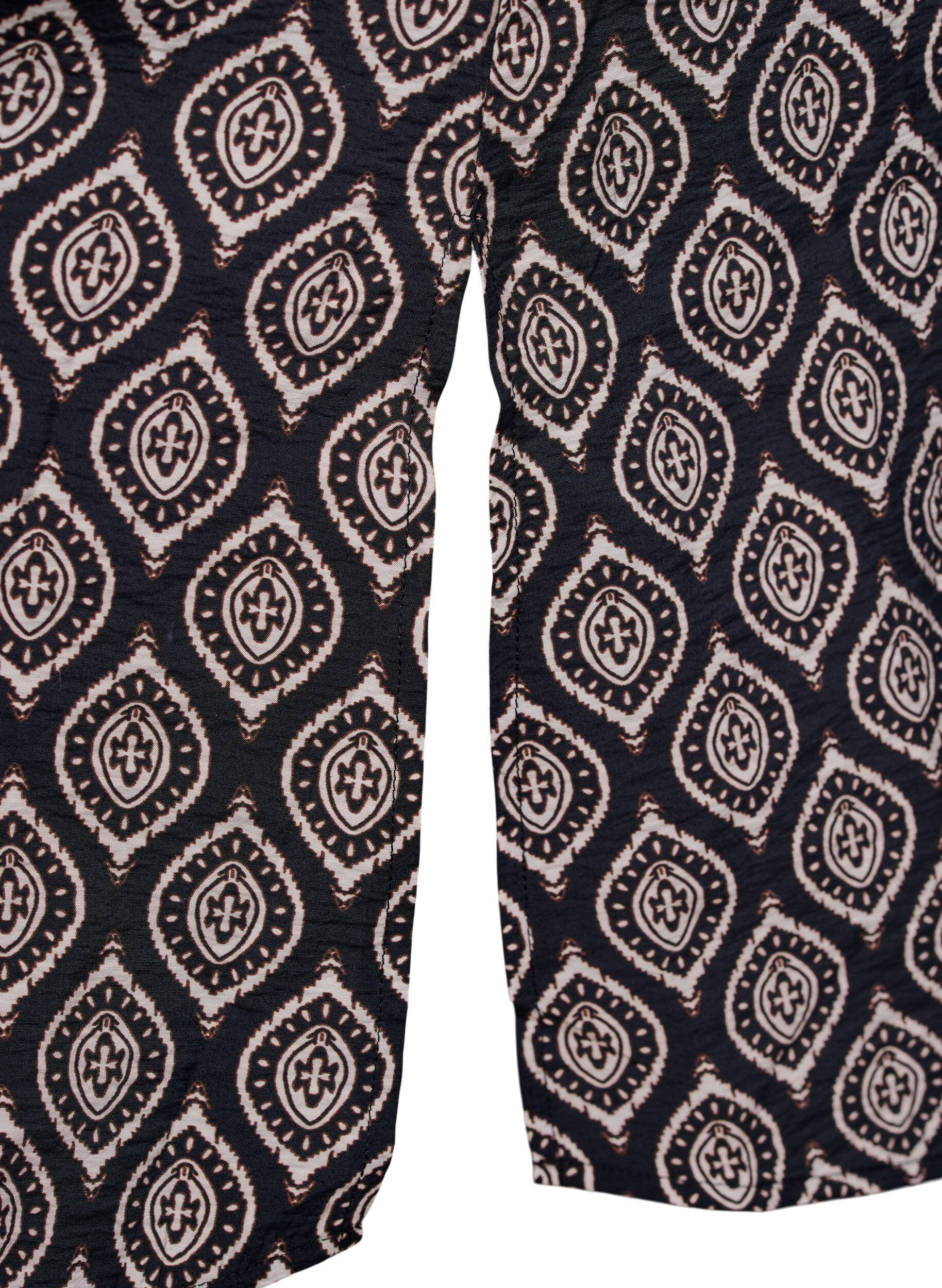 ZizziJurk met V-hals van viscose, Blauw, Packshot image number 3