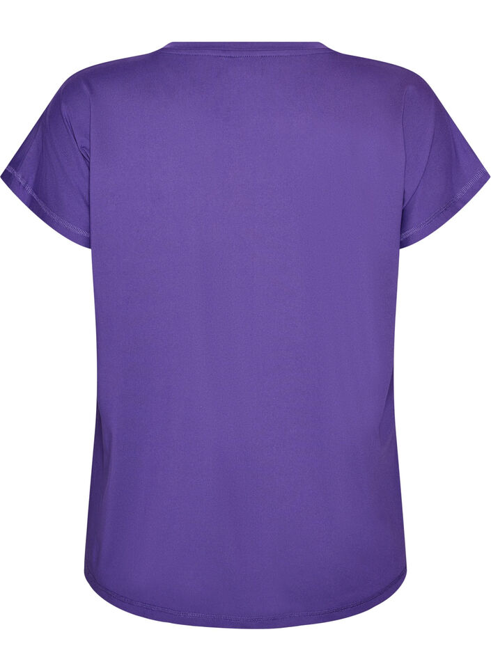 Effen gekleurd trainingsshirt, Paars, Packshot image number 1