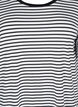 T-shirt met TENCEL&trade; Lyocell en strepen, Wit, Packshot image number 2