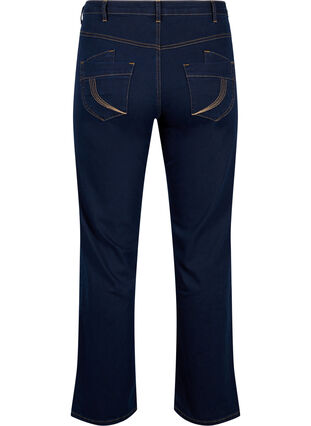 ZizziRegular fit Gemma jeans met hoge taille, Blue denim, Packshot image number 1