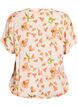 Viscose blouse met bloemenprint en korte mouwen, Vanille, Packshot image number 1