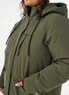 Waterafstotende parka met capuchon en functionele details, Groen, Model image number 3