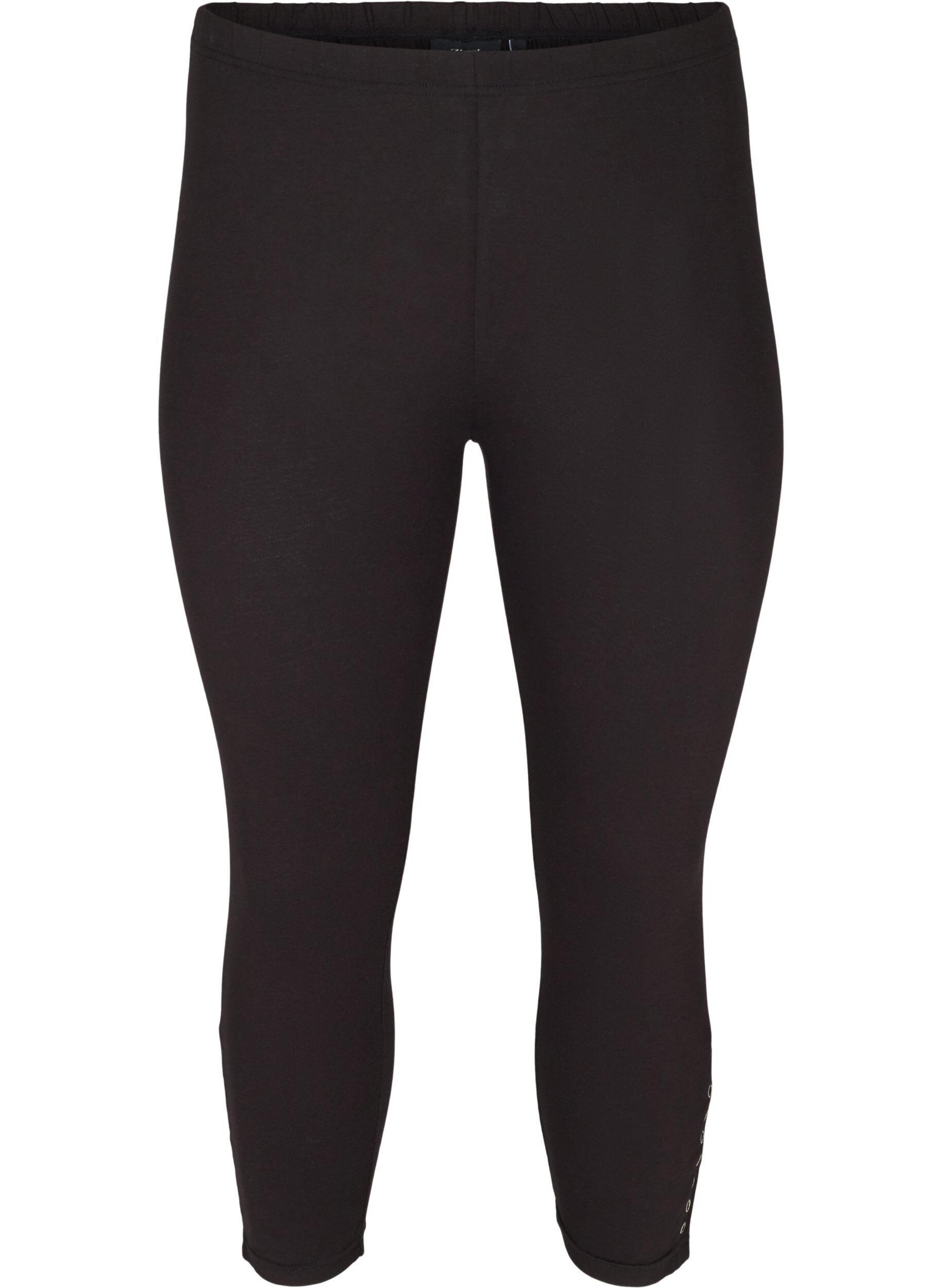 Een 3/4 legging met knopen