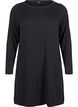 Gebreide jurk in katoen-viscose blend, Zwart, Packshot image number 0