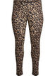 Viscose leggings met zebraprint, Bruin, Packshot image number 0