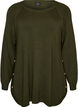 Gebreide blouse met knopen aan de zijkant, Groen, Packshot image number 0