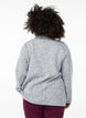 Vest van jersey met hoge kraag en ritssluiting, Grijs, Model image number 2