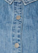 Denimshirt met bloemenprint en korte mouwen, Blauw, Packshot image number 2