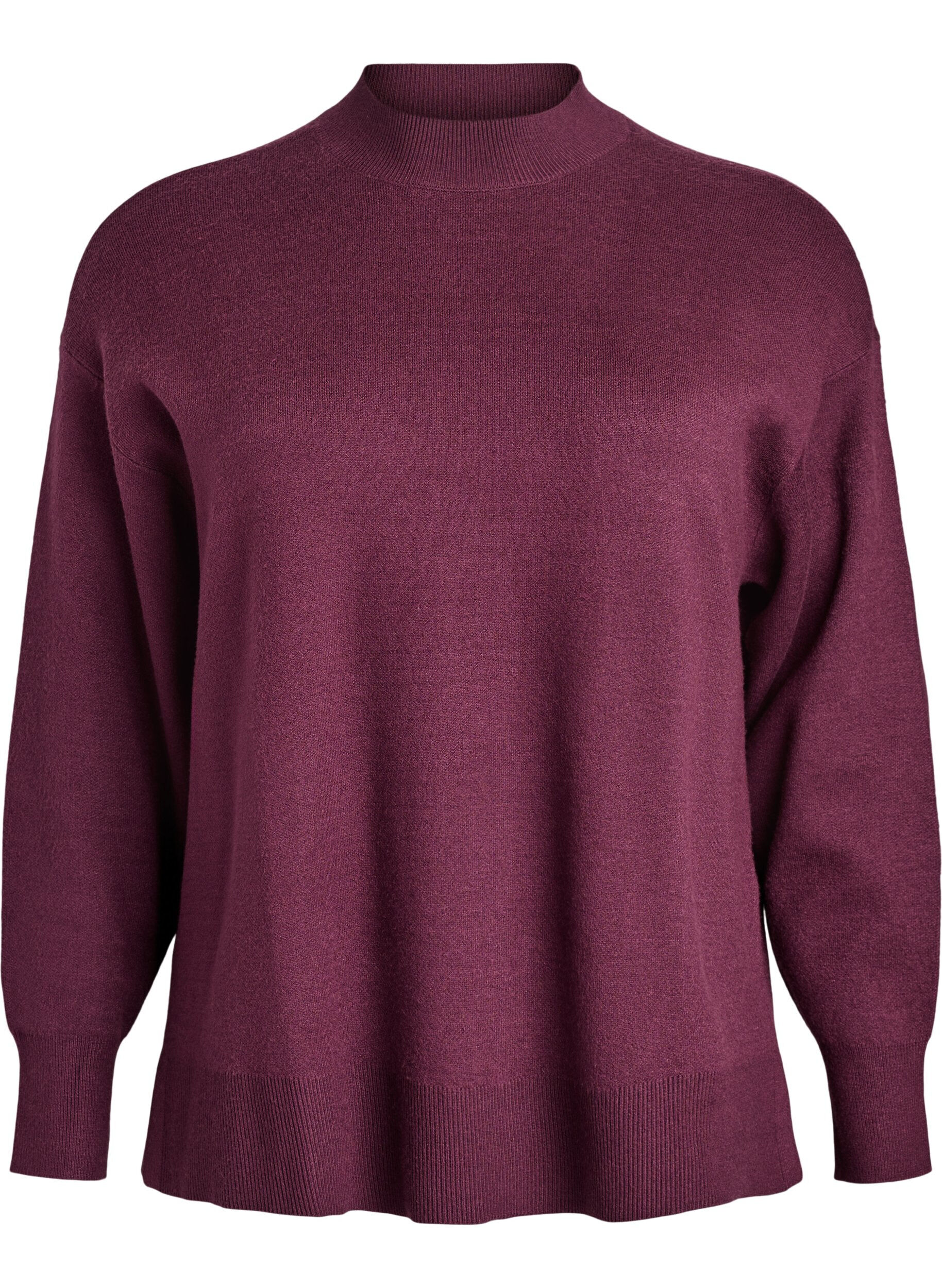 Gebreide blouse met hoge hals