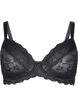 Volledige dekking kanten bh, Zwart, Packshot image number 0