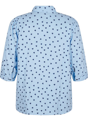 ZizziShirtblouse met 3/4 mouwen, D.R.Blue N.A.Hearts, Packshot image number 1