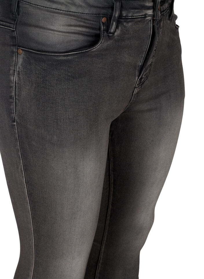 Super slim Amy jeans met hoge taille, Dark Grey Denim, Packshot image number 2