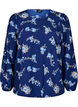 FLASH - Blouse met lange mouwen en kleine bloemen, Blue Flower, Packshot image number 0